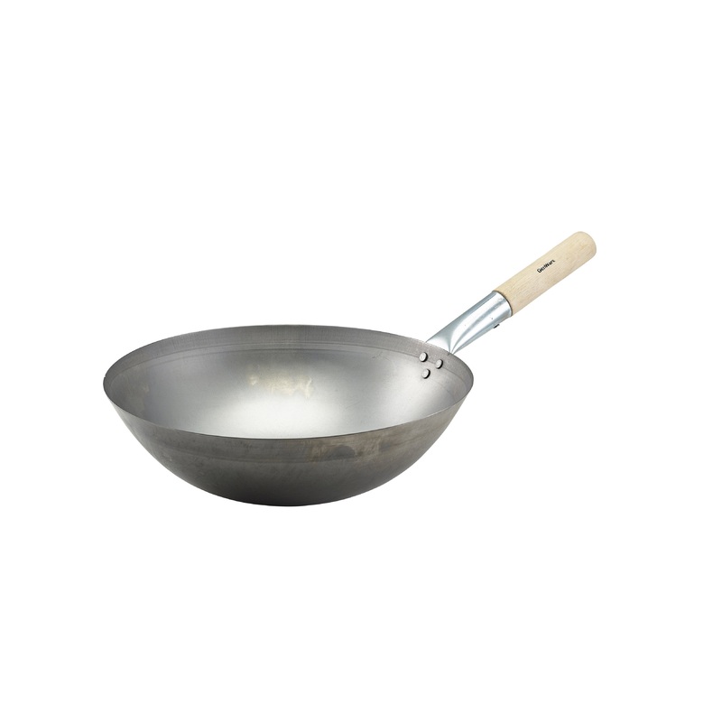 Black Iron Wok Round Base 14"/35.6cm