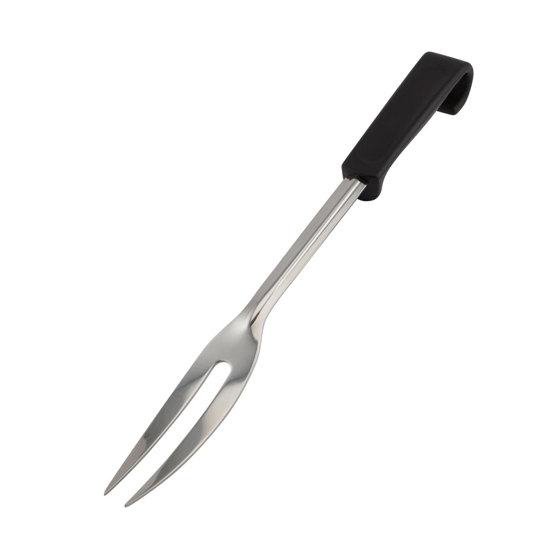 Genware Plastic Handle Carving Fork Black