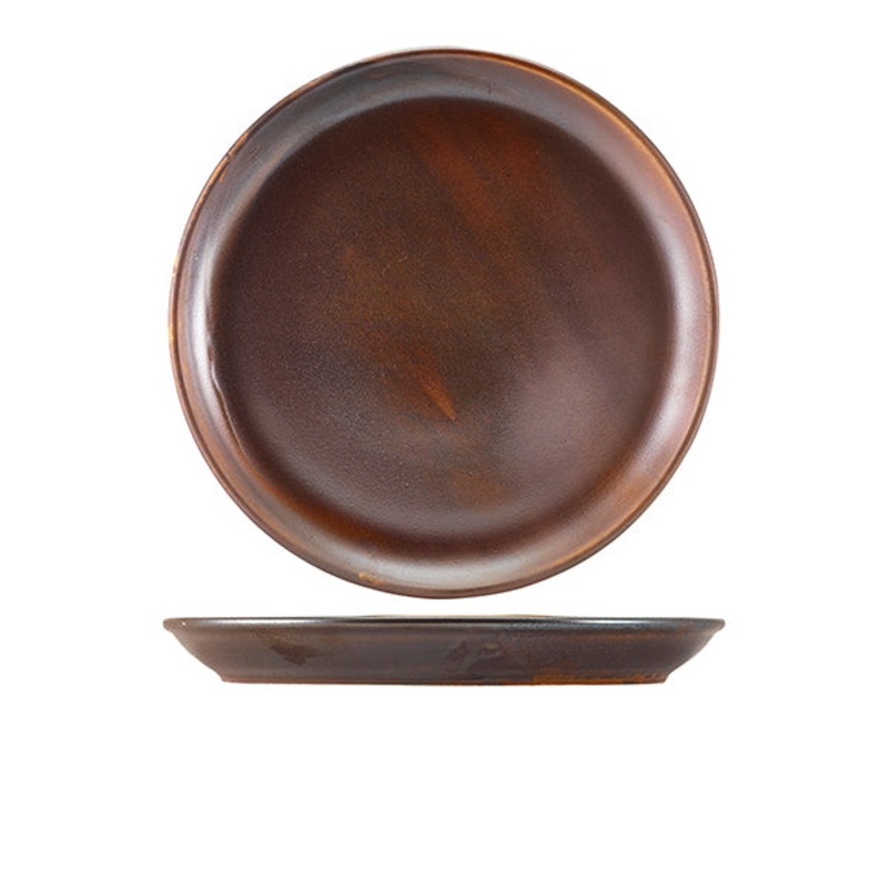 Terra Porcelain Rustic Copper Coupe Plate 30.5cm