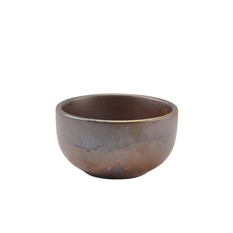 Terra Porcelain Rustic Copper Round Bowl 12.5cm