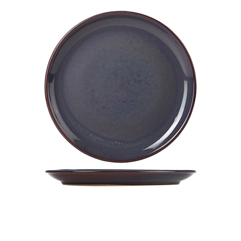 Terra Stoneware Rustic Blue Coupe Plate 27.5cm