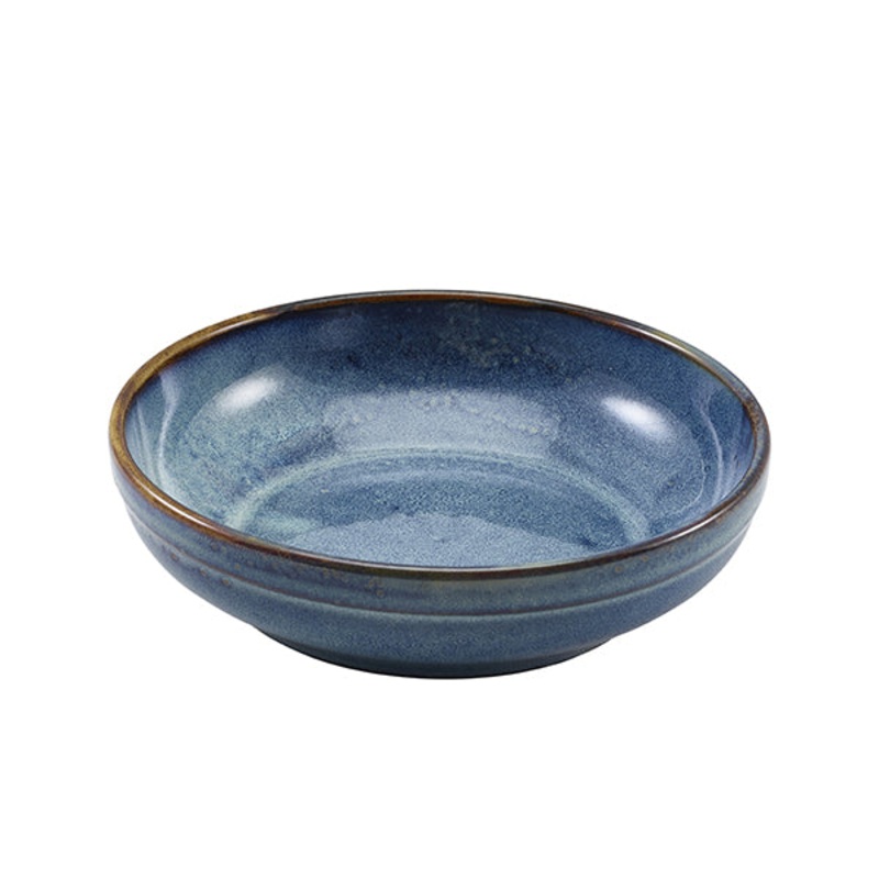 Terra Porcelain Aqua Blue Coupe Bowl 20cm