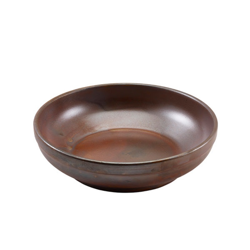 Terra Porcelain Rustic Copper Coupe Bowl 23cm