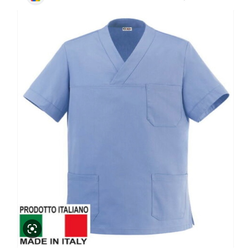 Blue Medical Tunic Short Sleeve