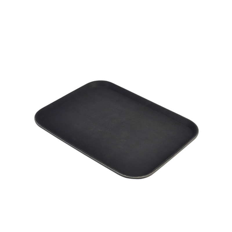 Gengrip 14" x 18" Rect. Non-Slip Tray Black