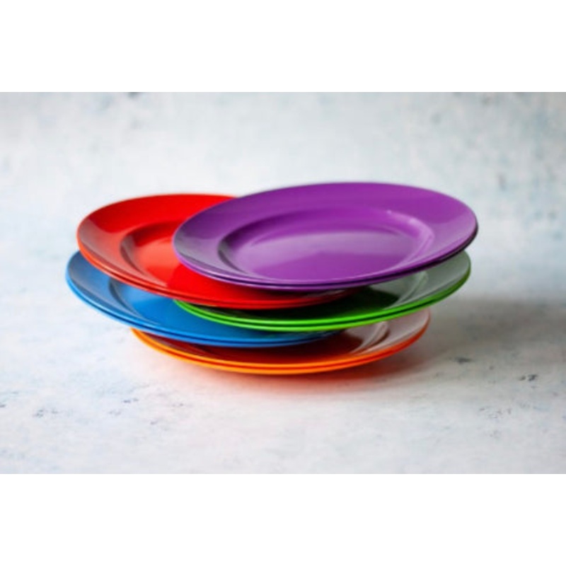 Rainbow 21.5cm Plate pack of 10