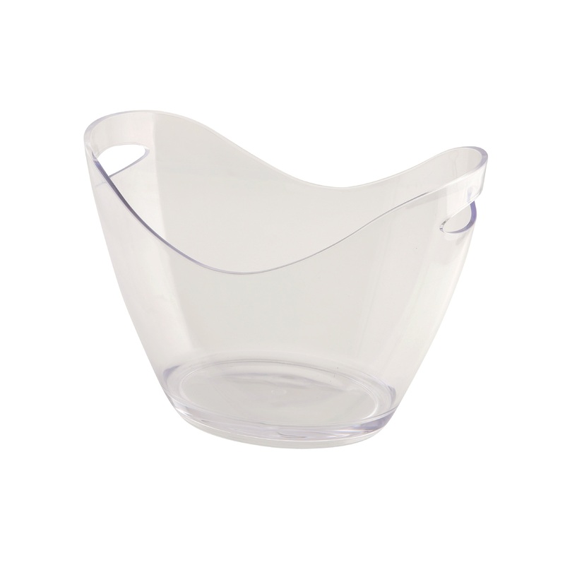 Clear Plastic Champagne Bucket Large