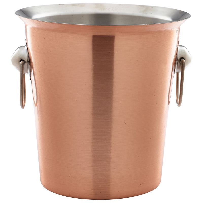 Copper Wine Bucket With Ring Handles