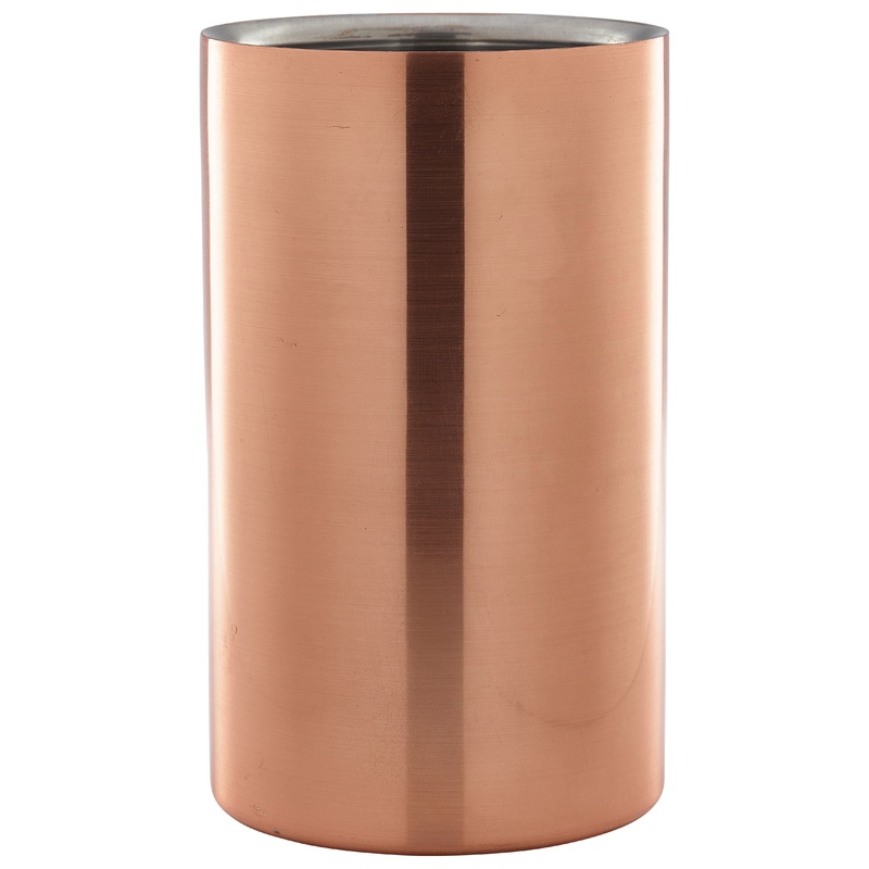 Copper Wine Cooler 12cm Dia X 18cm High