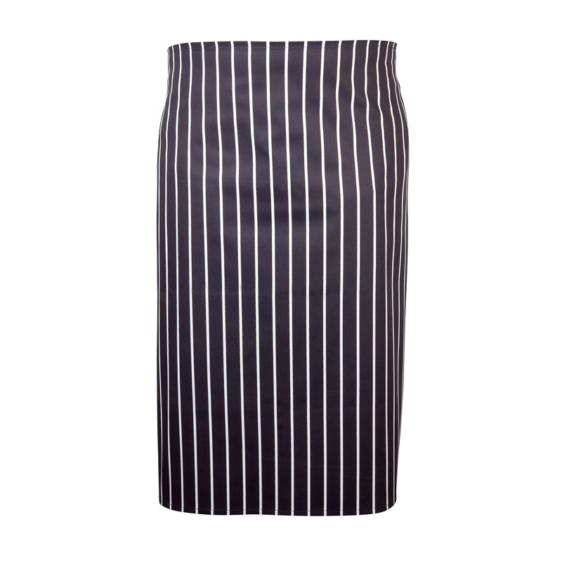 Navy Butchers Stripe Waist Apron 71cm X 76cm