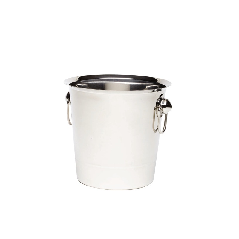 S/St.Wine Bucket With Ring Handles