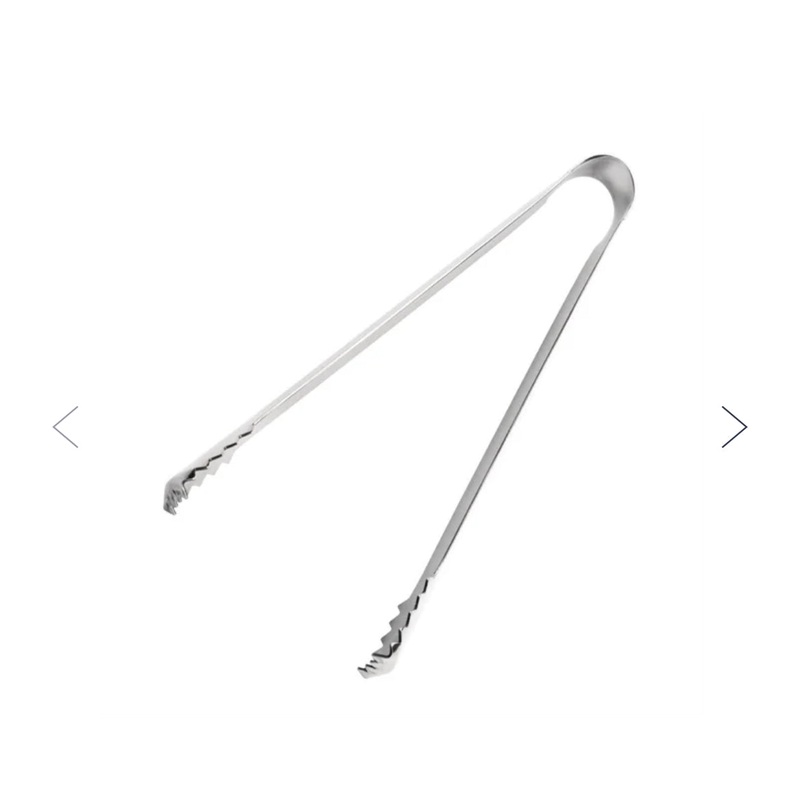 St/St.Ice Tongs 7" **