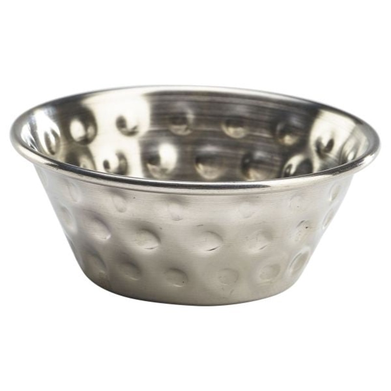 1.5oz Stainless Steel Hammered Ramekin  24 pack