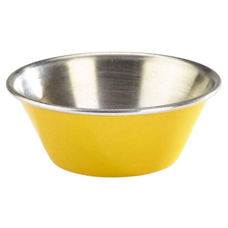 1.5oz Stainless Steel Ramekin Yellow  24 pack