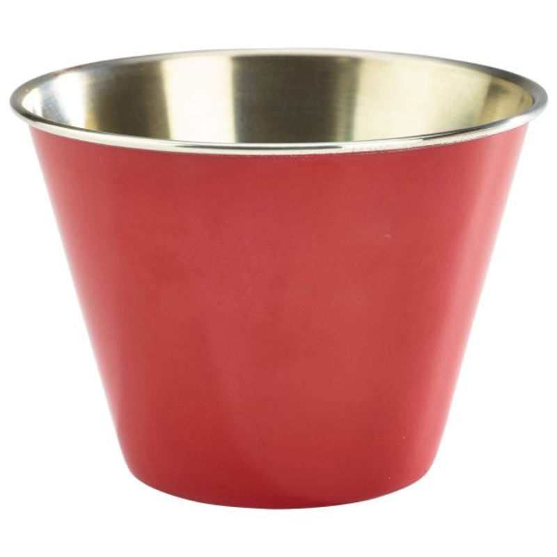 12oz Stainless Steel Ramekin Red 24 pack