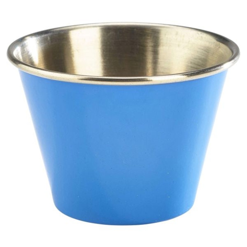 2.5oz Stainless Steel Ramekin Blue  24 pack