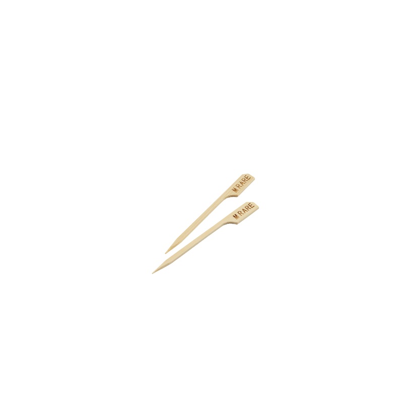 Bamboo Steak Markers 9cm/3.5" Medium Rare (100pcs)