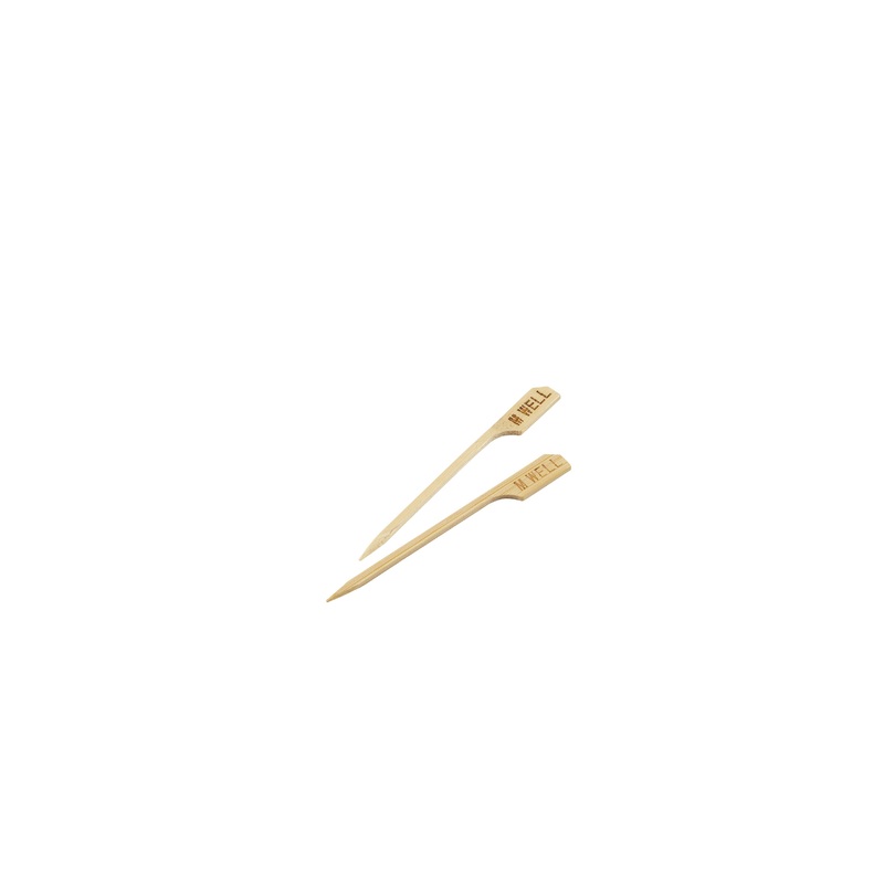 Bamboo Steak Markers 9cm/3.5" Medium Well (100pcs)
