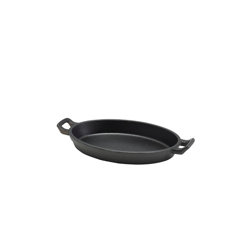Cast Iron Oval Eared Dish 24 x 17.3 x 3.4cm  6 pack