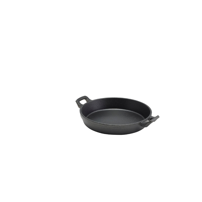Cast Iron Round Eared Dish 18 x 3.4cm 6 pack