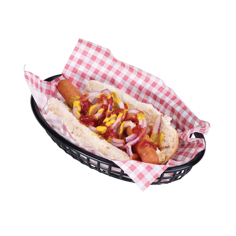 Fast Food Basket Black 23.5 x 15.4cm