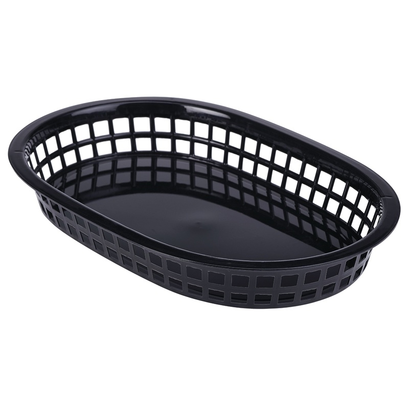 Fast Food Basket Black 27.5 x 17.5cm