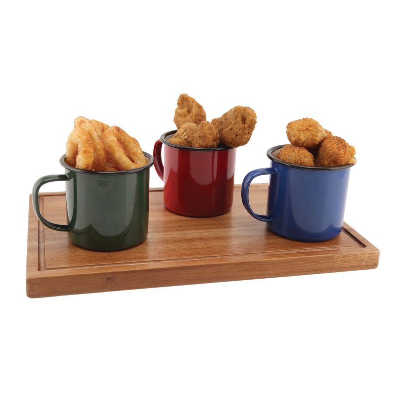 Genware Acacia Wood Serving Board 28 x 20 x 2cm