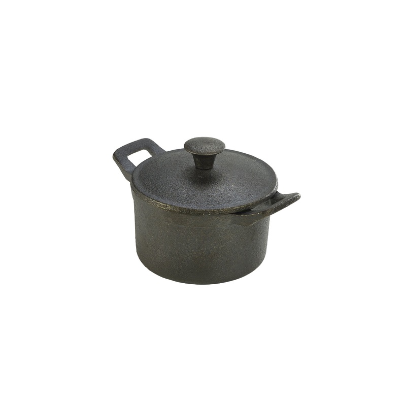 Mini Cast Iron Casserole Dish 10 x 6cm 6 pack