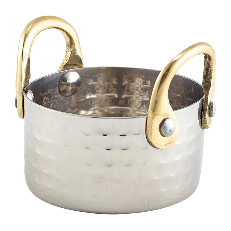 Mini Hammered St/St Casserole Dish 7.5 x 4cm