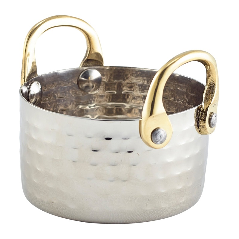 Mini Hammered St/St Casserole Dish 8.2 x 5cm