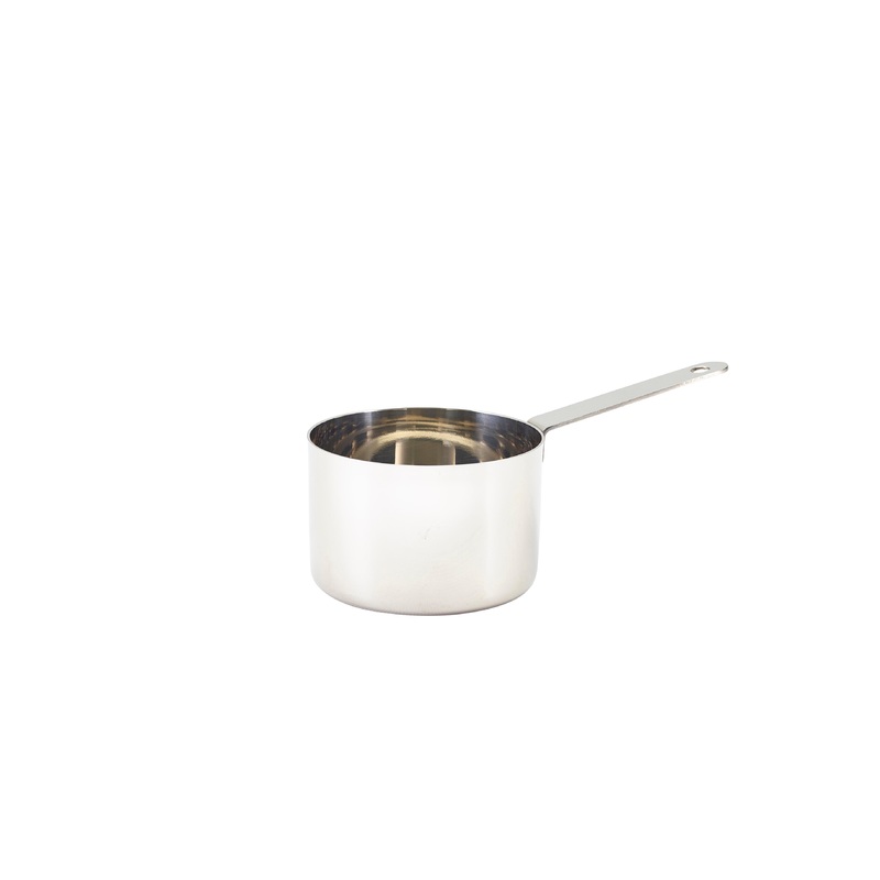 Mini Stainless Steel Saucepan 9 x 6.3cm 6 pack