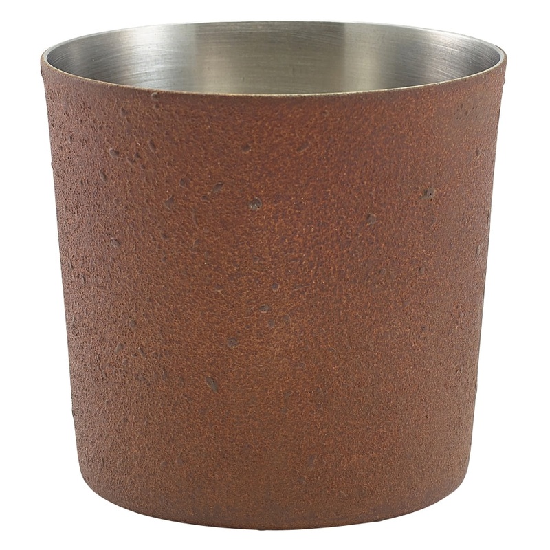 Rust Effect Serving Cup 8.5 x 8.5cm
