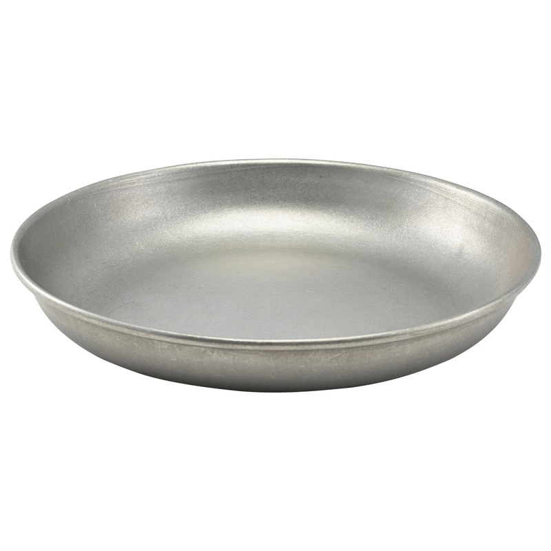 Vintage Steel Coupe Plate 24cm