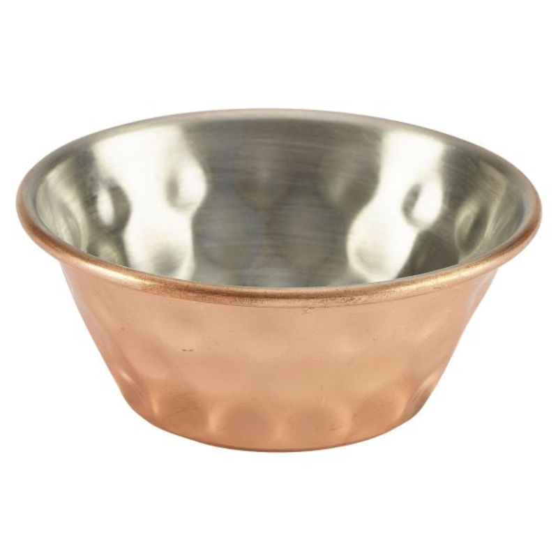 1.5oz Copper Plated Hammered Ramekin  24 pack