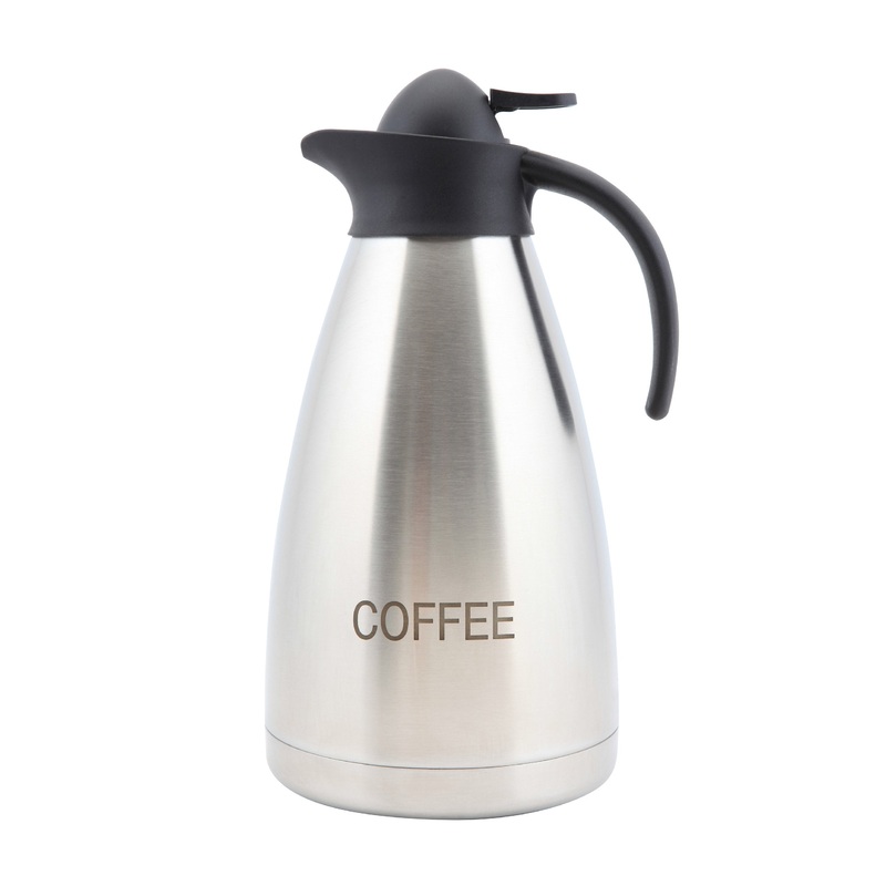 Coffee Inscribed St/St Contemporary Vac. Jug