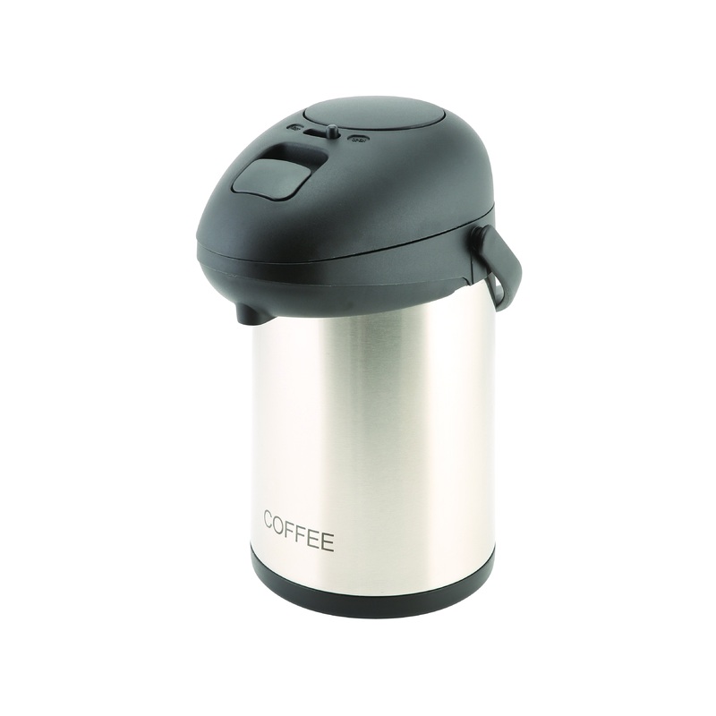 Coffee Inscribed St/St Vacuum Pump Pot 2.5L