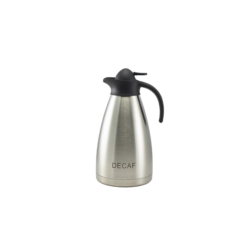 Decaf Inscribed St/St Contemporary Vacuum Jug 2.0L
