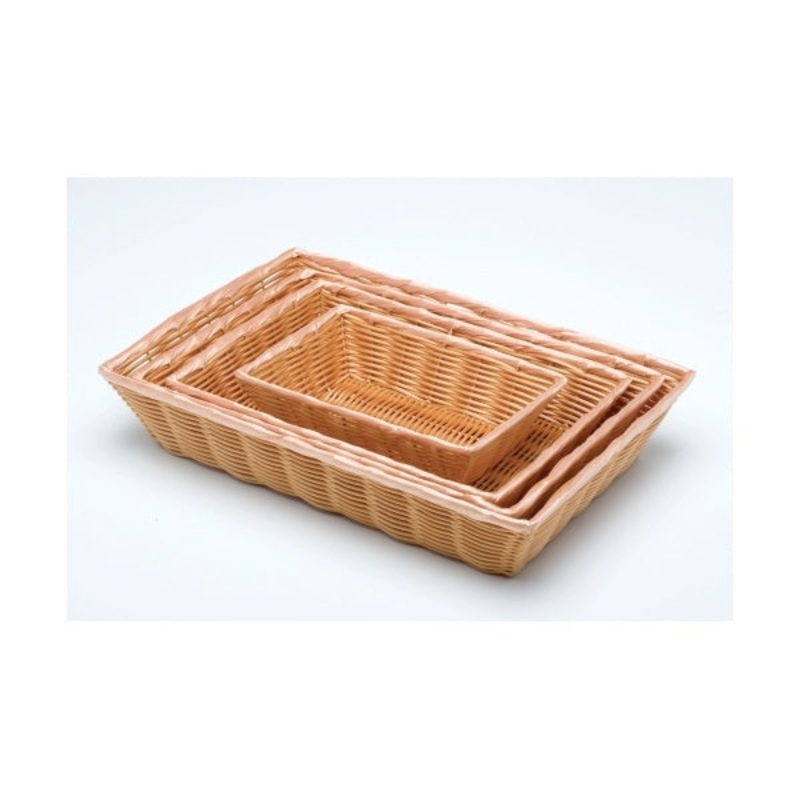 Rectangular Polywicker Basket 10"X7"X2.5"