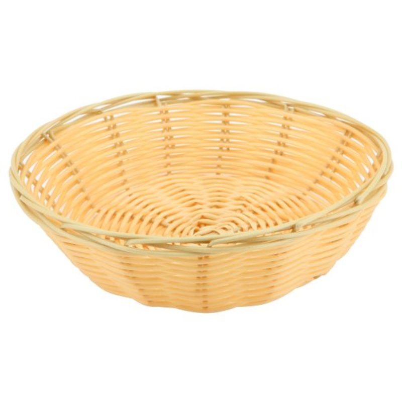 Round Polywicker Basket 7"Dia X 2" Deep