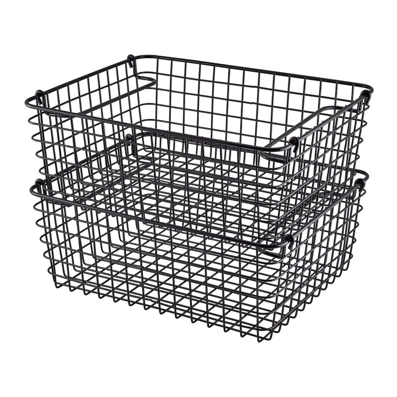 Black Wire Display Basket GN1/2
