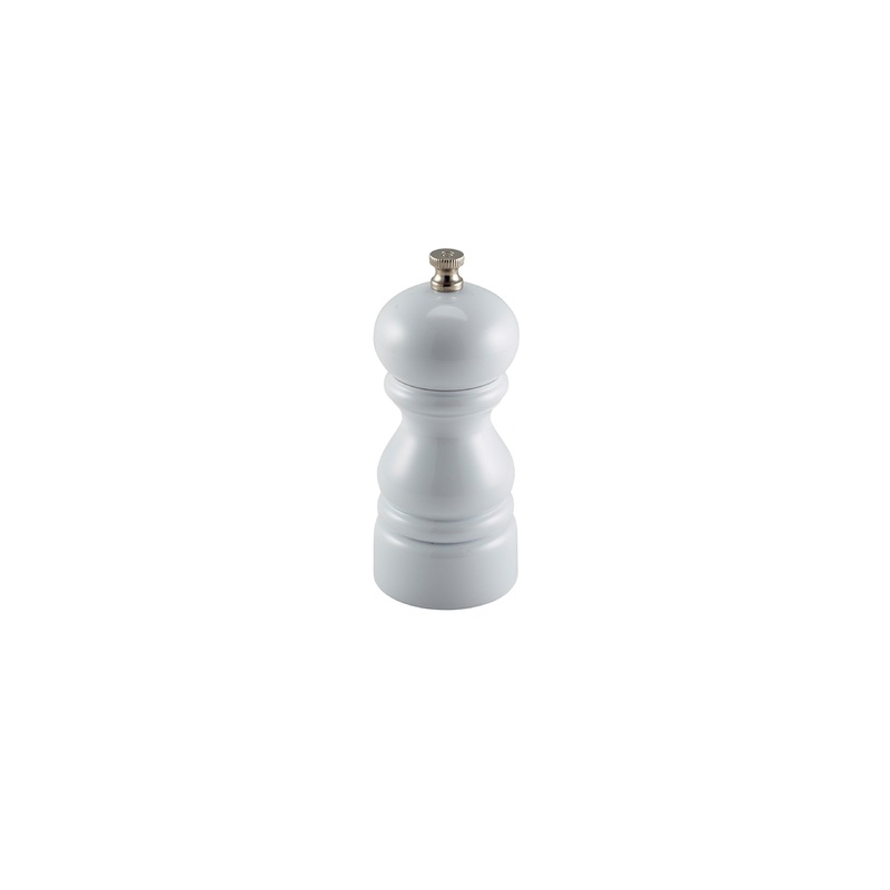 Genware Salt Or Pepper Grinder White 12.7cm