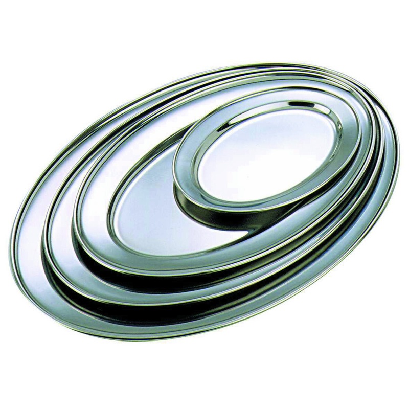 GenWare Stainless Steel Oval Flat 22cm/9"