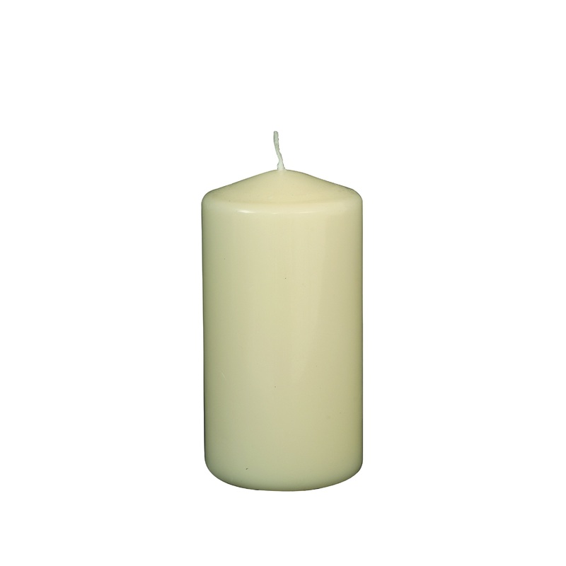 Pillar Candle 15cm H X 8cm Dia Ivory