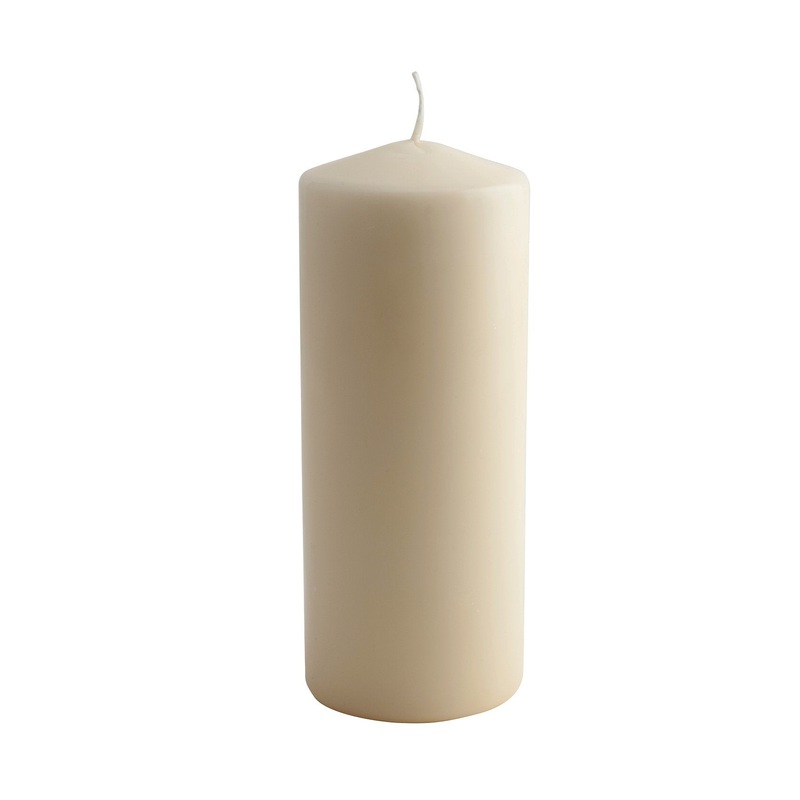 Pillar Candle 20cm H X 8cm Dia Ivory