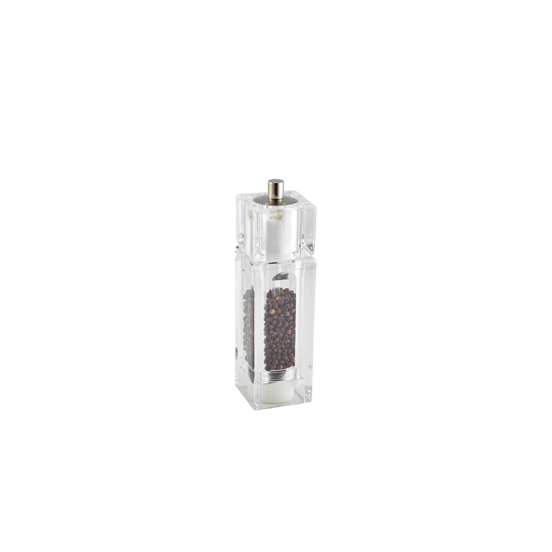 Square Combo Pepper Grinder/Salt Shaker Acrylic
