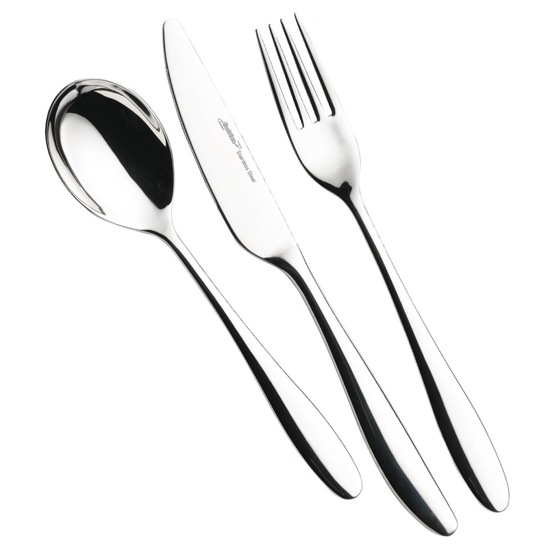 Genware Saffron Soup Spoon 18/0 (Dozen)
