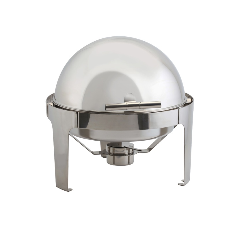 Round Deluxe Roll Top Chafer 6L