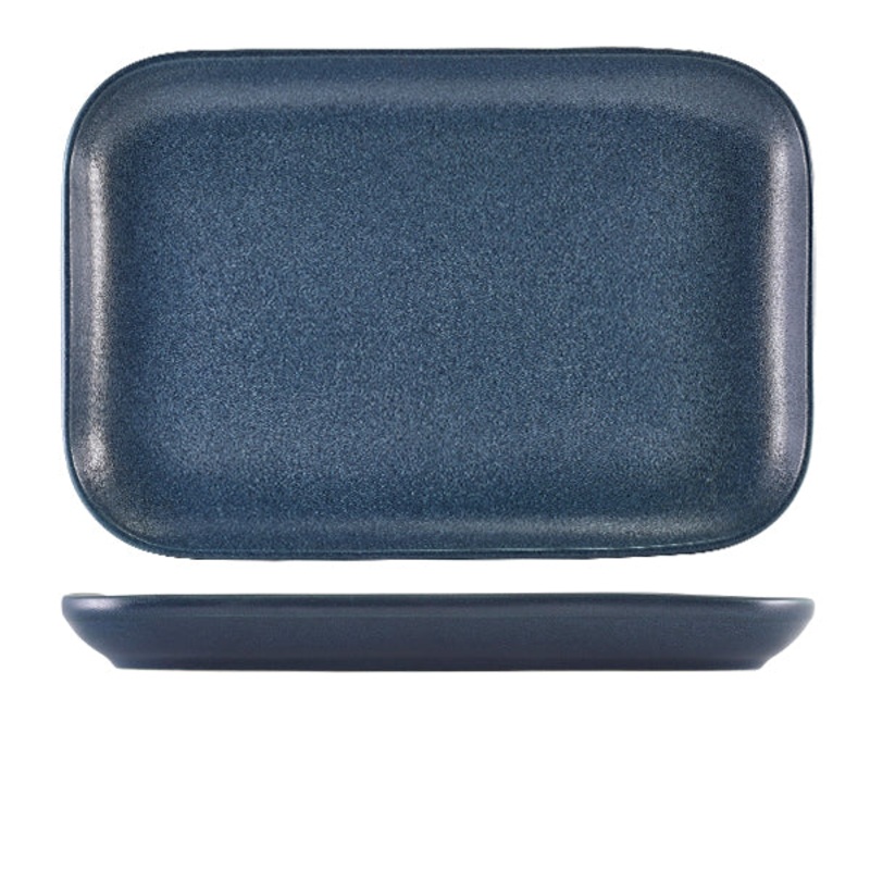Terra Stoneware Antigo Denim Rectangular Plate 34.5 x 23.5cm