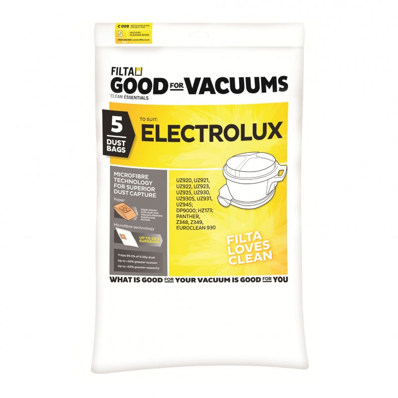 Vacuum Bags 5pk Lux Commercial