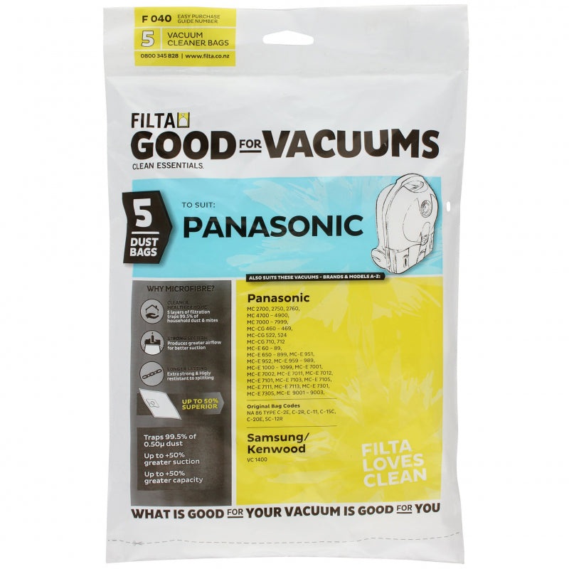 Vacuum Bags 5pk National Panasonic